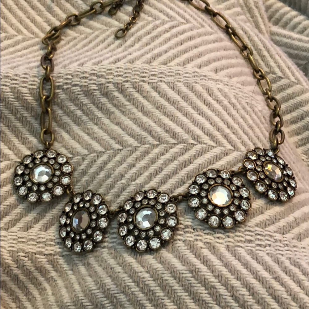J. Crew Gold/Jewel necklace